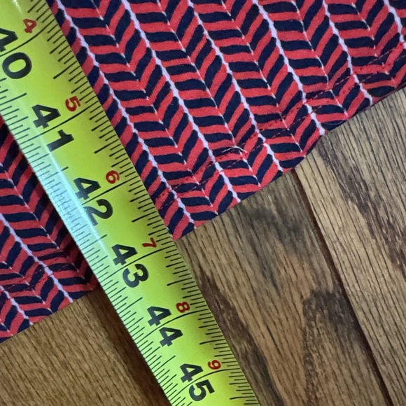 Boden Amelie Jersey Dress Red Chevron Twist Size 12 Long - Picture 10 of 10